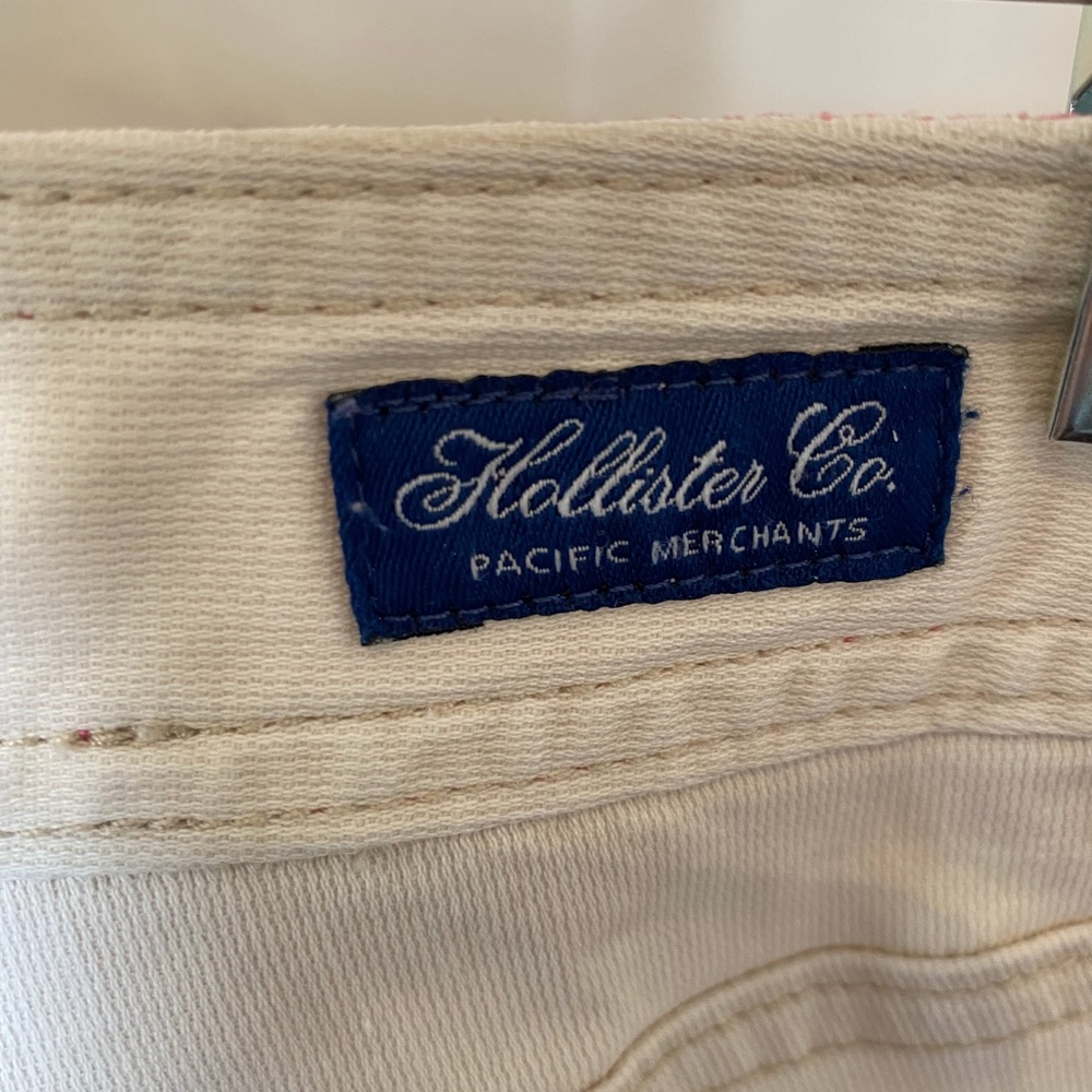 Hollister Wide-leg Cuffed Capris Off-white 5 - Picture 9 of 11